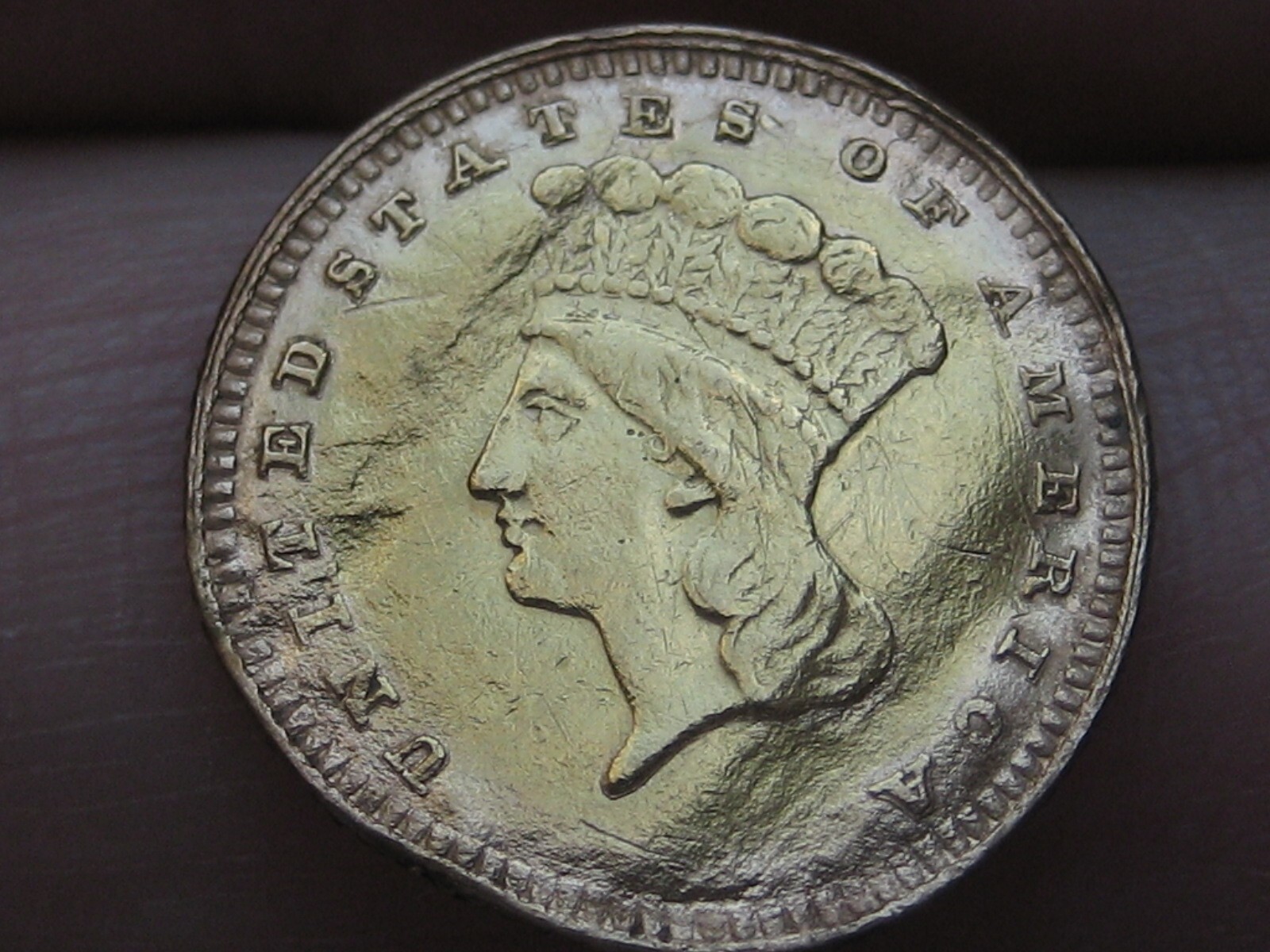 1880 $1 Gold Indian Princess One Dollar Coin- 1,600 Mintage