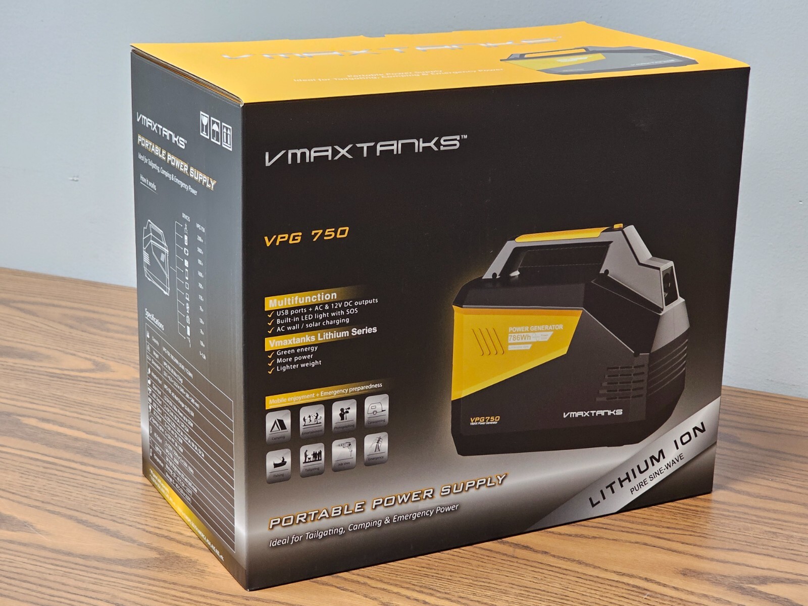 786Wh Portable Power Station for Trade Show Booth 500W Pure