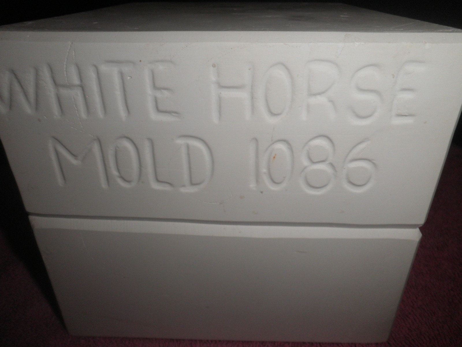 Vintage Ceramic Slip Casting Mold Floral Pitcher Daisies ? White Horse #1086