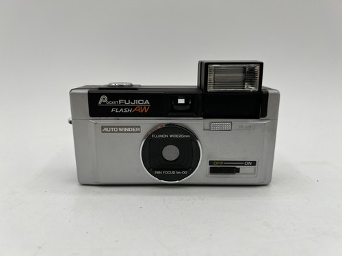 MRS-F02 FujiFilmカメラPocketFUJICA FLASH AW Fuji Pocket Fujica Flach AW 110 Half Film Camera From Japan