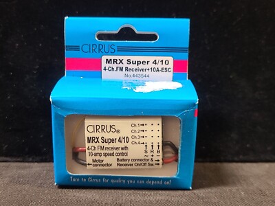 CIRRUS MRX Super 4/10 4-Ch.FM Receiver+10A-ESC N0.443544