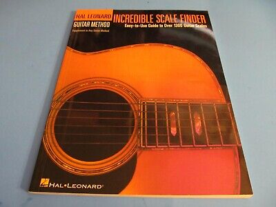 INCREDIBLE SCALE FINDER  1300 Guitar Scales Hal Leonard Method Guitar Music Book