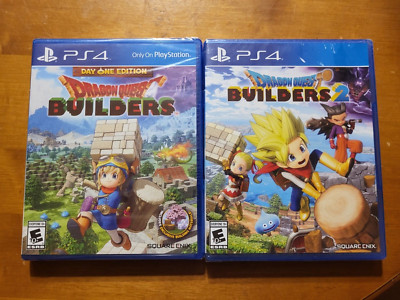 LOT 2 PS4 Playstation 4 Dragon Quest Builders 1 & 2 Day One READ