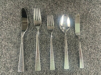 Gorham * BISCAYNE Hammered Glossy Stainless Flatware CHOICE - CHOOSE (140)