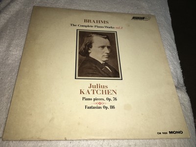 Brahms the complete piano works vol 2, CM 9404 mono, London 