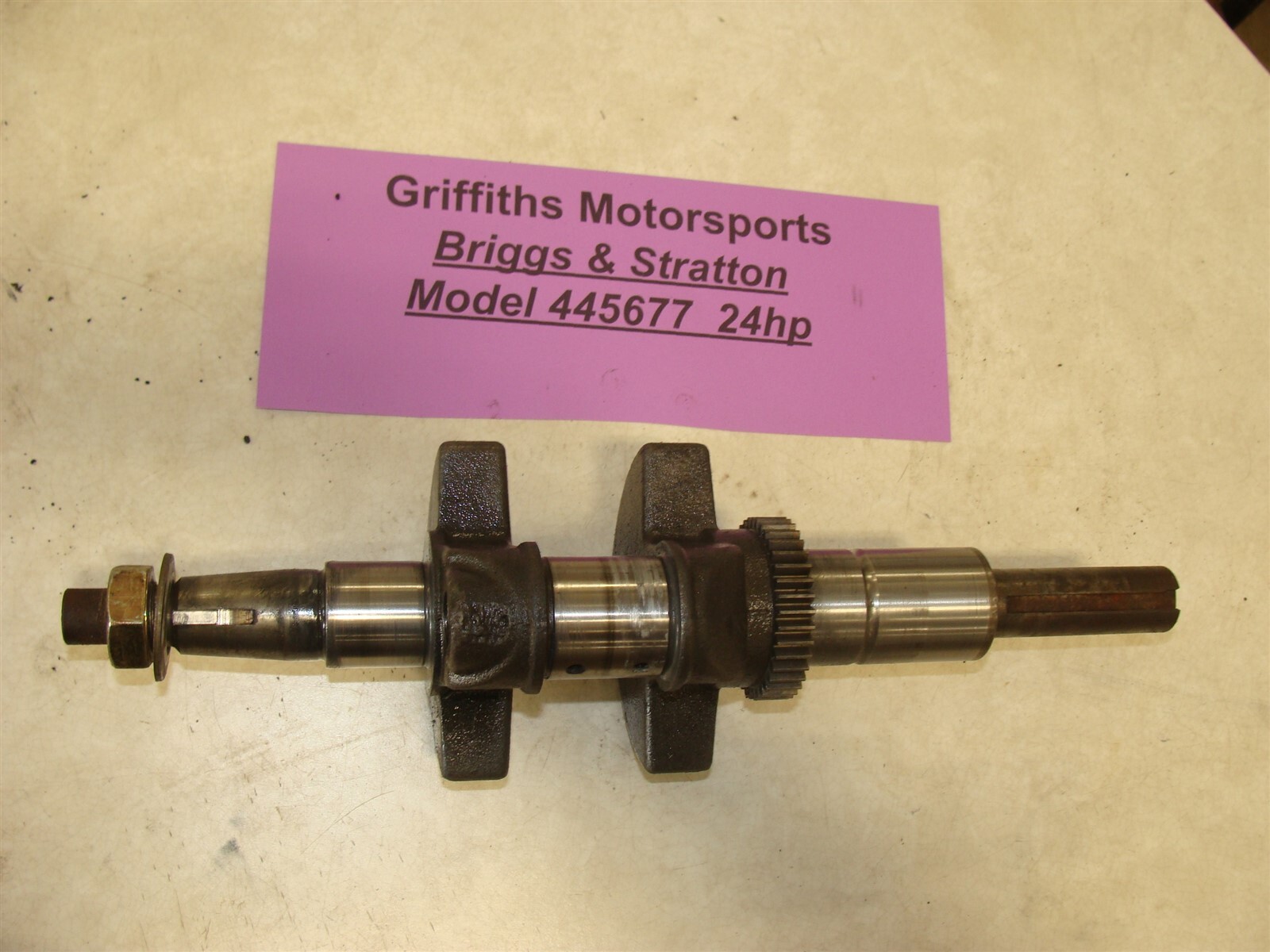 その他 FAB Polly Cranka CF Briggs & Stratton ELS 24hp ohv 276024 656 445677 crankshaft