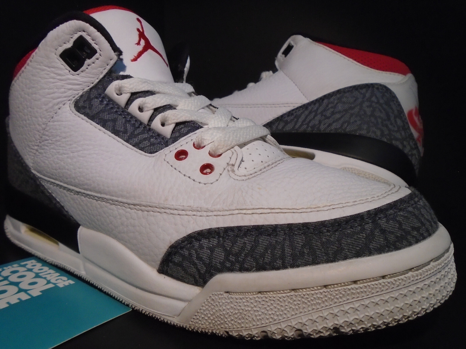 NIKE AIR JORDAN III 3 RETRO SE GS OG DENIM WHITE FIRE RED