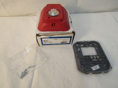 System Sensor SRLED Red Wall Strobe Fire Alarm Indoor 2 Wire Clear Lens 4084