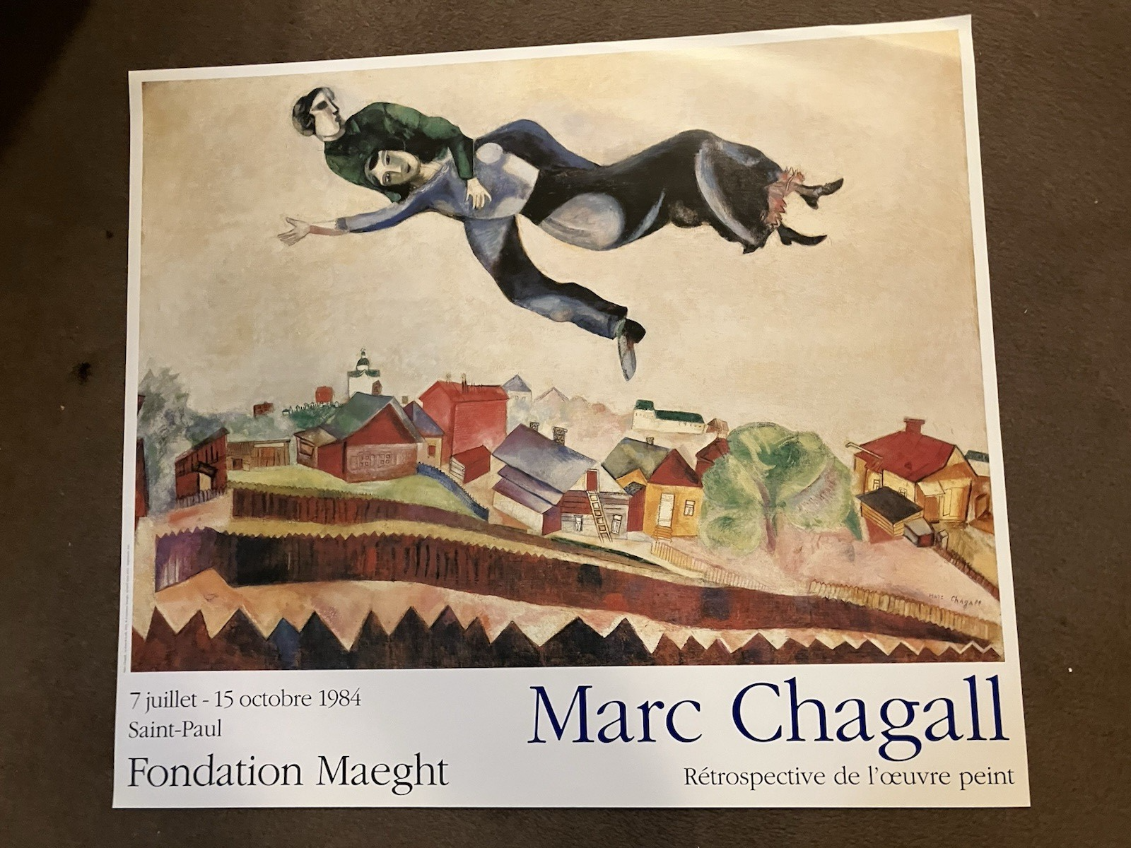 Vintage Original Mark Chagall Gallery Maeght St. Paul France