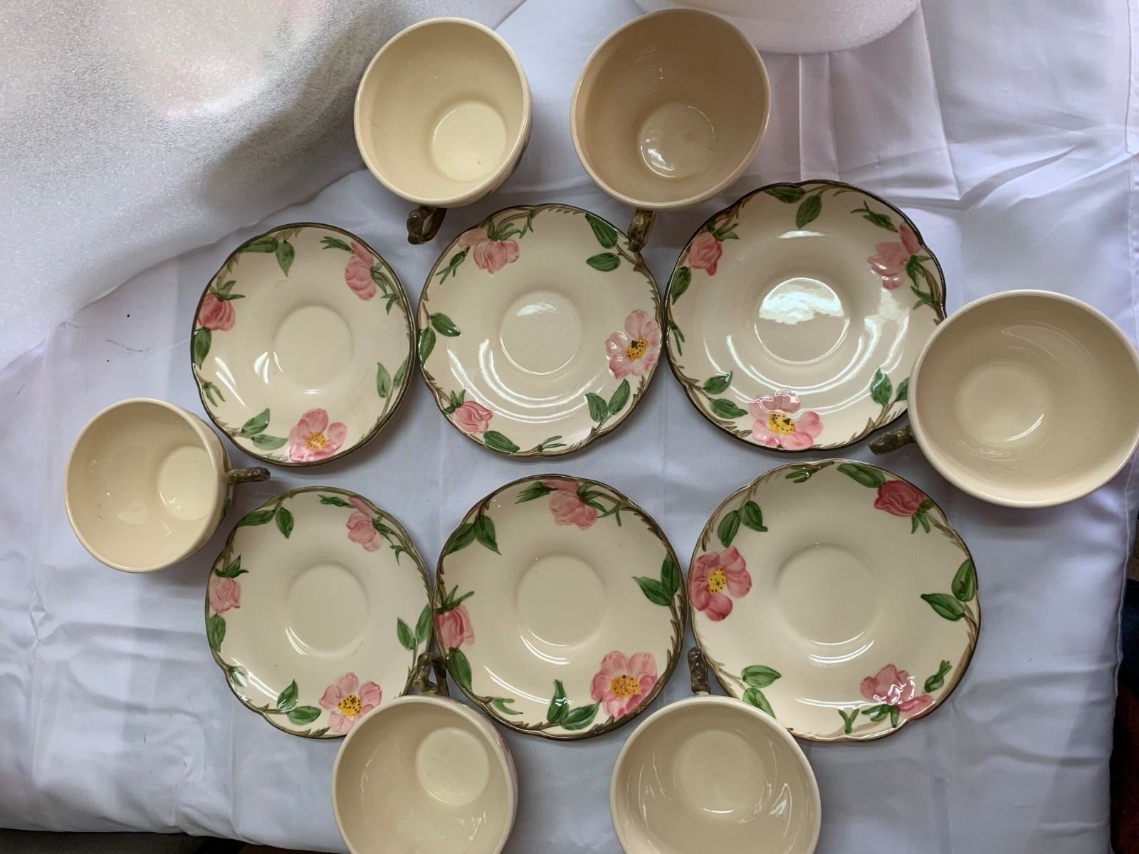 Franciscan Desert Rose Cup & Saucer Set/6 USA 6052