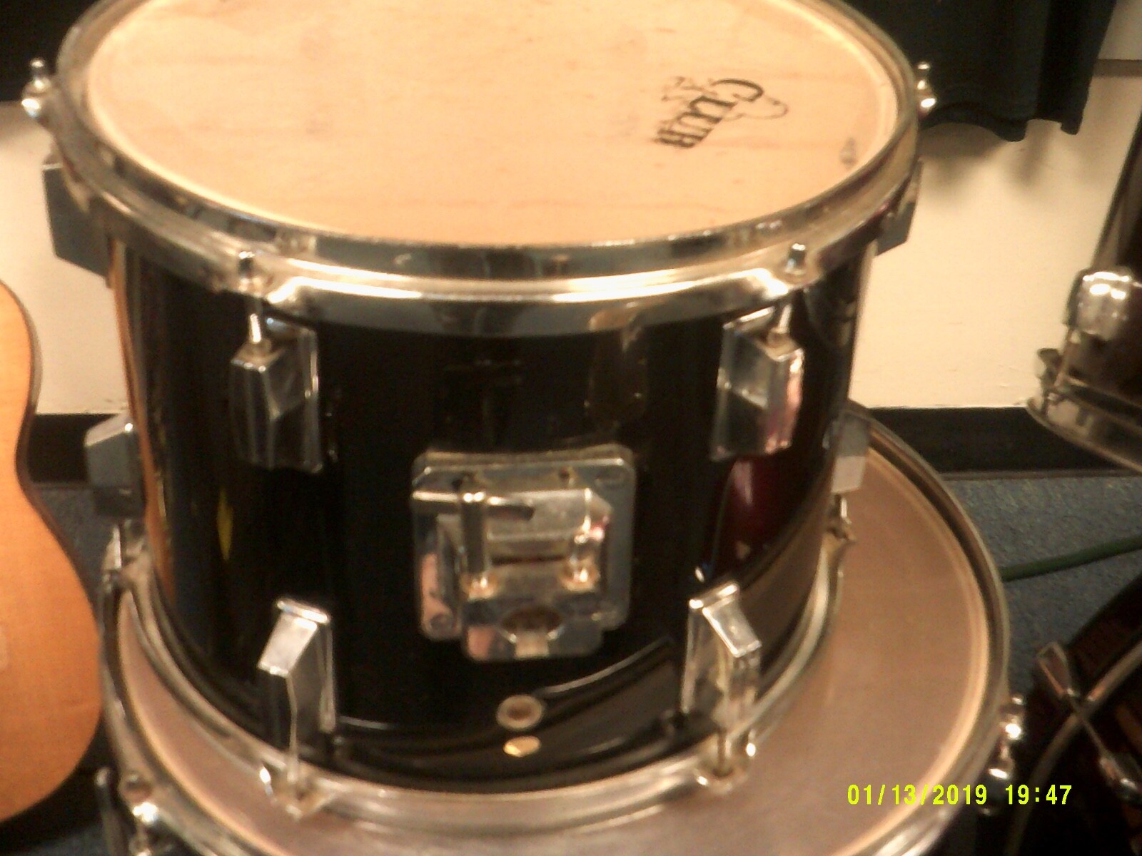 club 12 dia by 10 deep  Tom drum  black