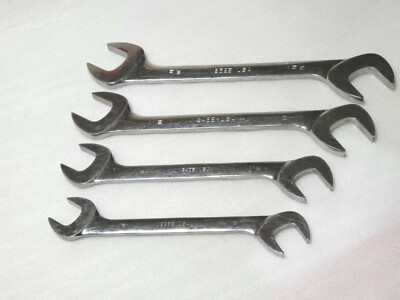 4 Pcs. - Snap-On 1-1/8''- 1-5/8'' Open End Angle Wrenches VS36B,VS40B, VS48B,VS52B