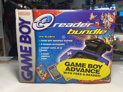 E-READER BUNDLE Nintendo Game Boy Gameboy Advance GBA Indigo NEW, SEALED!