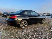 2016 BMW 218D SPORT COUPE BLACK EURO 6 ULEZ  SALVAGE DAMAGED REPAIR CAT S