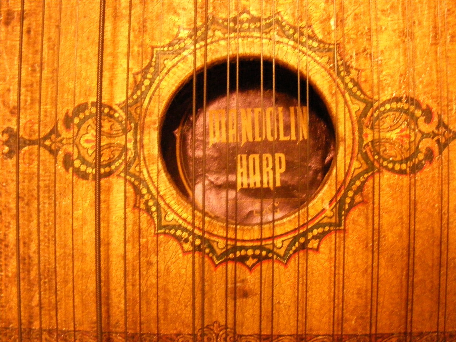 Antique Mandolin Harp 46 strings Pat. date 1894