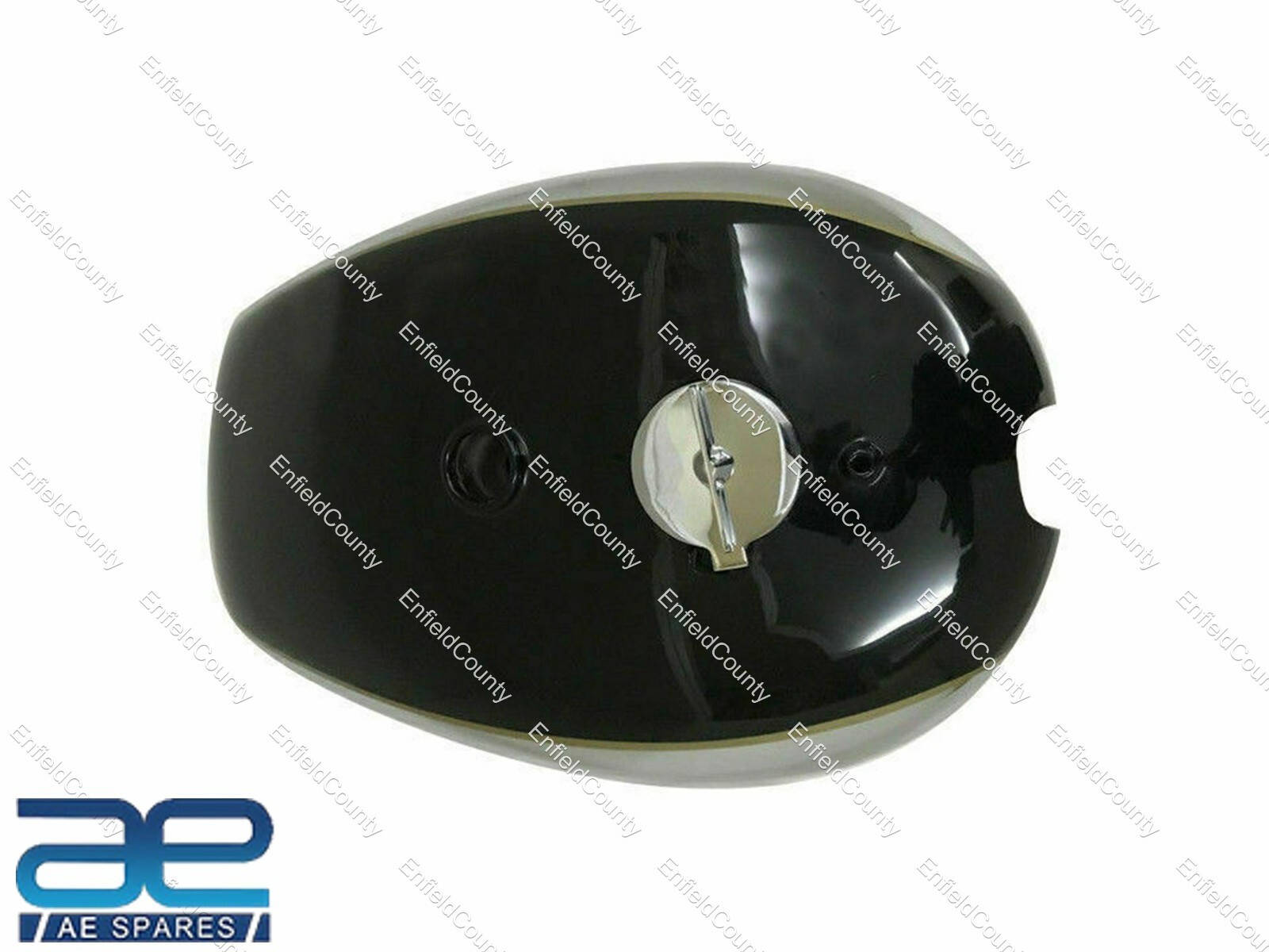 BSA GOLD STAR SCRAMBLES CATALINA 2GALLON CHROME & BLACK PETROL FUEL GAS TANK 