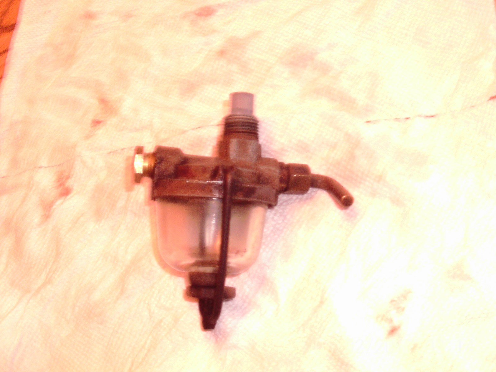 International Harvester Farmall H, Sediment Fuel Shut OFF Bowl Valve,