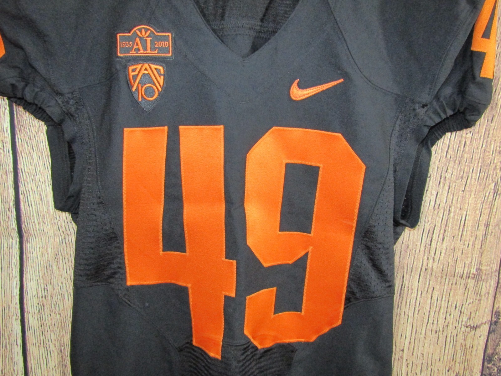 Nike Oregon State Beavers Game Used Jersey 2010 Civil War Andrew Seumalo sz 44