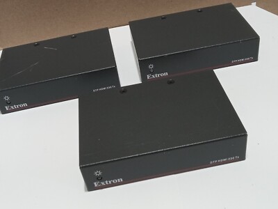 Lot of 3 Extron DTP HDMI 230 Tx Transmitters for HDMI 4K  RS 232 and IR signals