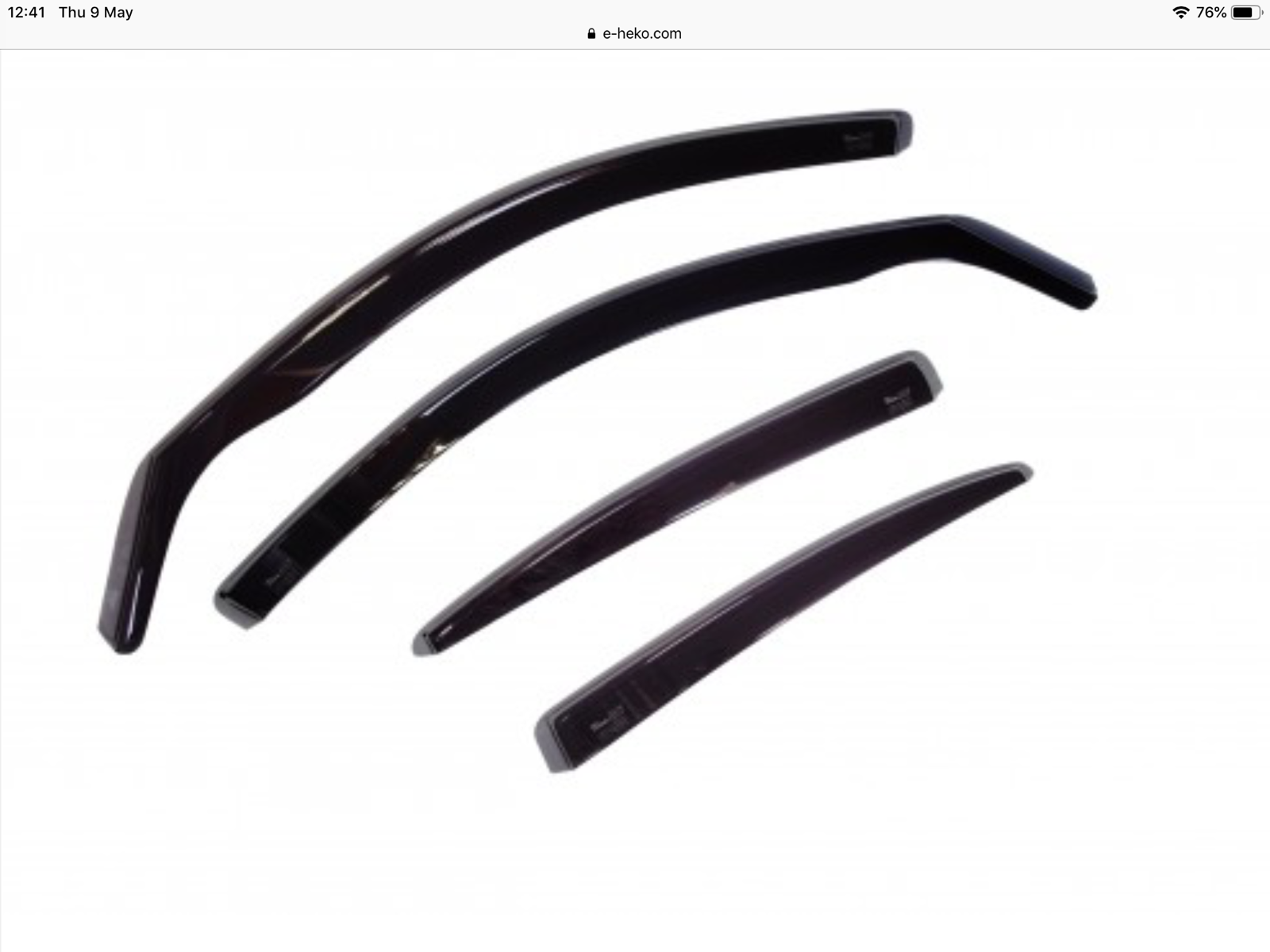 31150 VW Golf MK5 5 DOOR HEKO WIND DEFLECTORS TINTED 4PC Set VW Parts