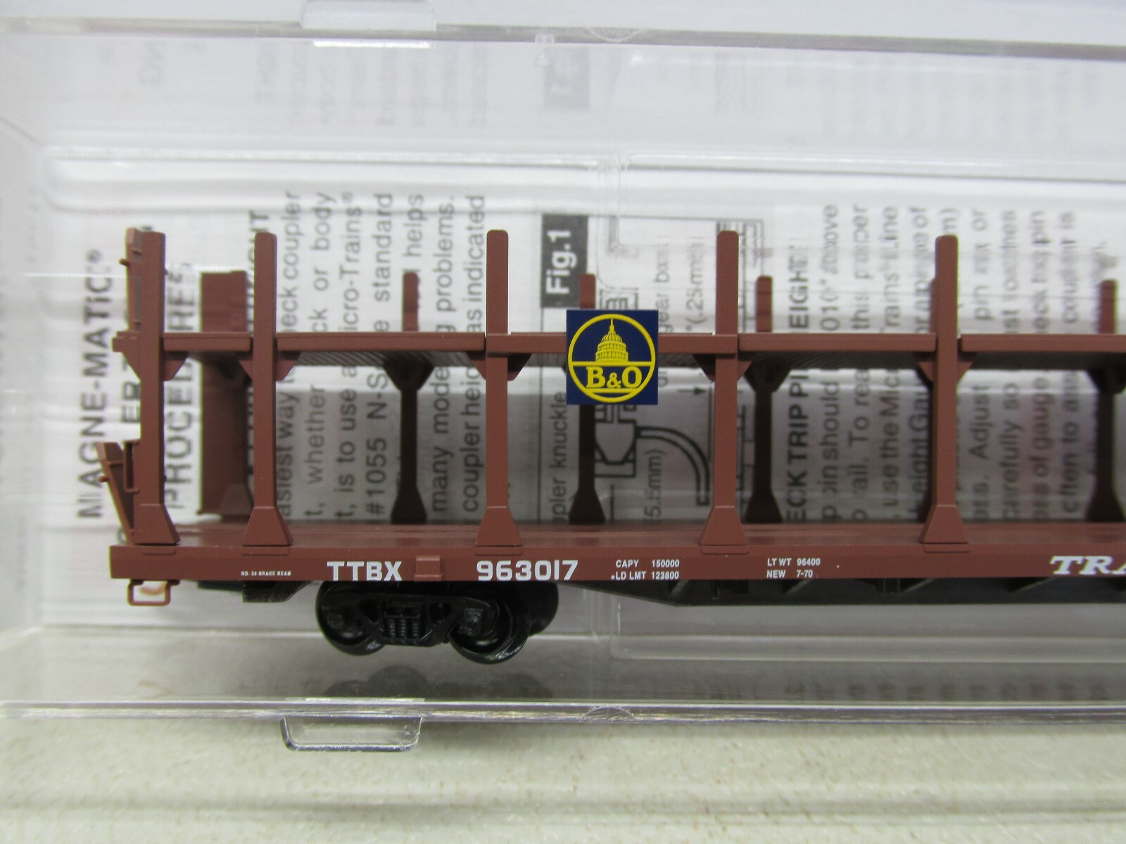 ~MICRO-TRAINS~ #112510~ BALTIMORE & OHIO~ 89' AUTO CARRIER #963017~N SCALE