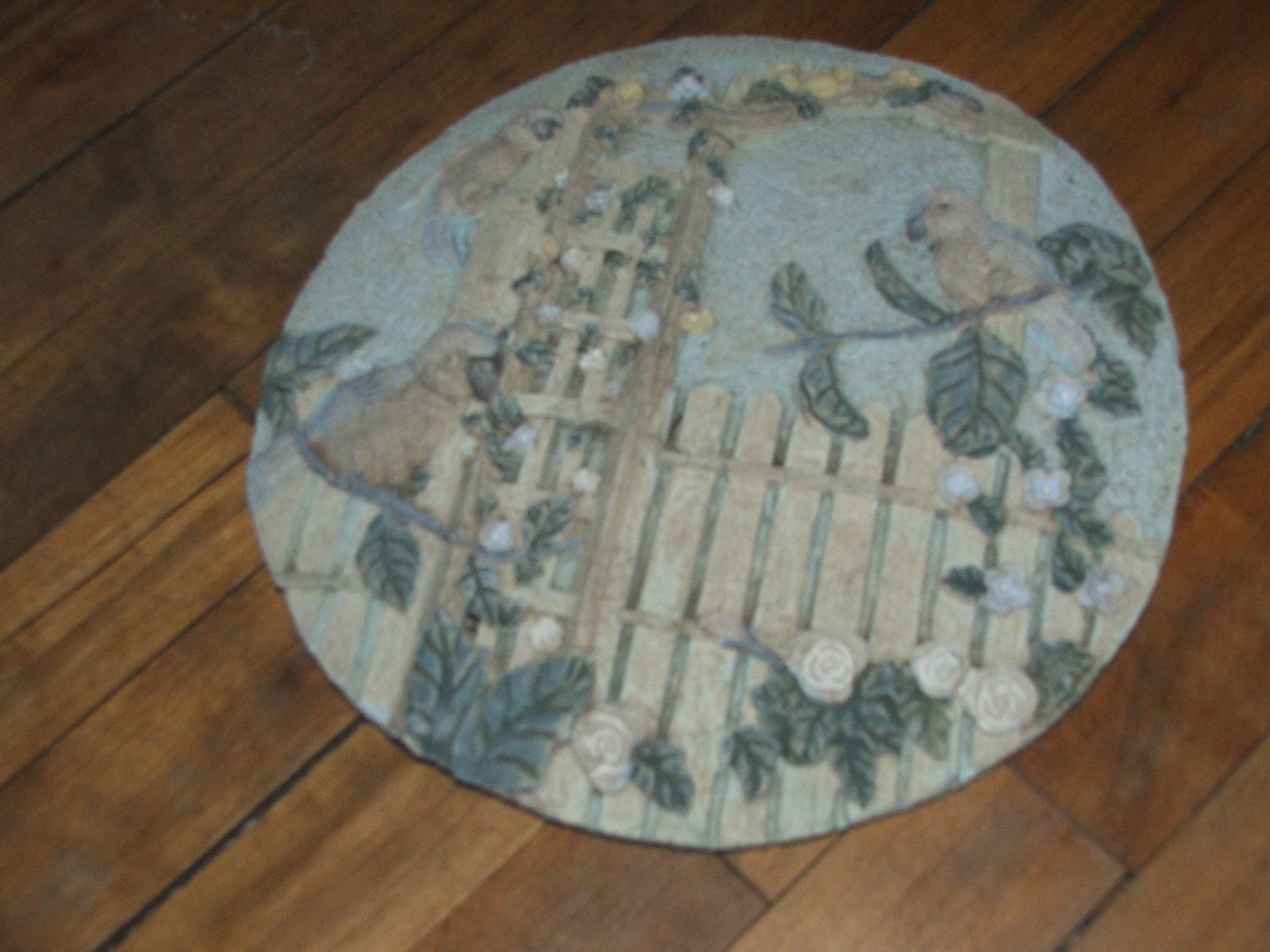 Ceramic Home Decor Plate Style Art Birds Flowers Butterfly Garden Yard Home