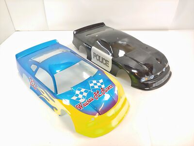 *2-PACK* Custom Painted 1/10 RC Race Car Body TWO BODIES Touring Car Sedan