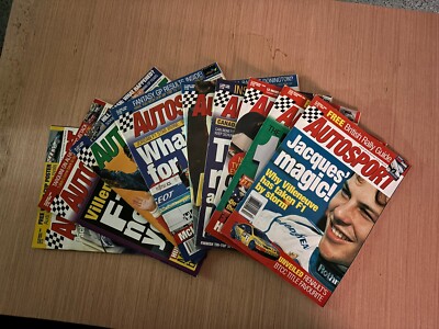 AUTOSPORT Magazines 95 & 96 Lot Of 9 Mags And 2 Guides Feat LeMans Villeneuve