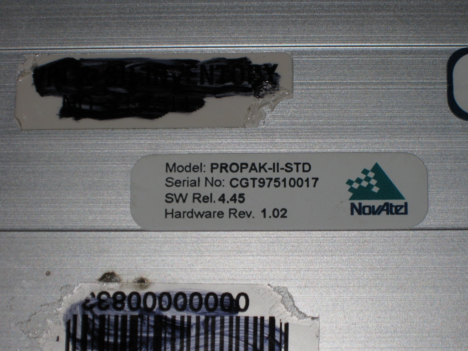 NovAtel ProPak II GPS Receiver PROPAK-II-STD HW Rev 1.02 - UNTESTED