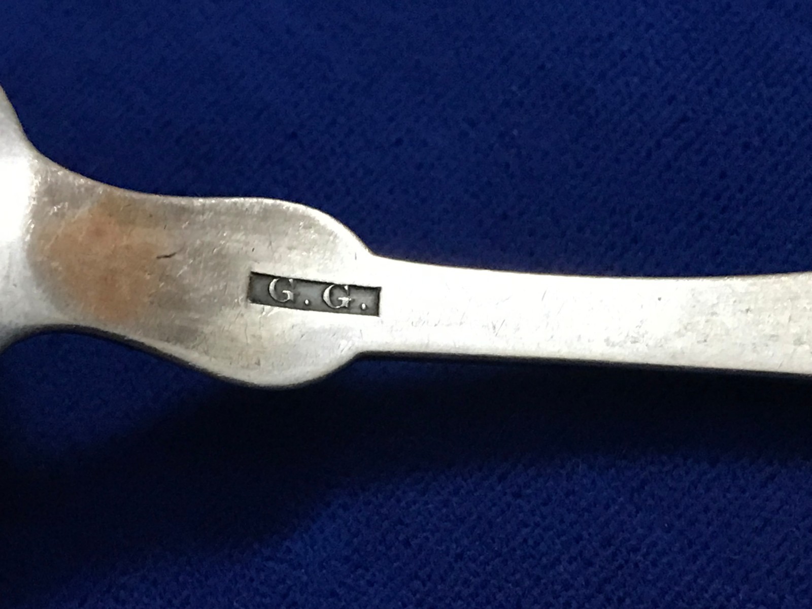 Lot of 6 Antique Silver Spoons 6 Different Makers 5 Coin Silver, 1 Sterling