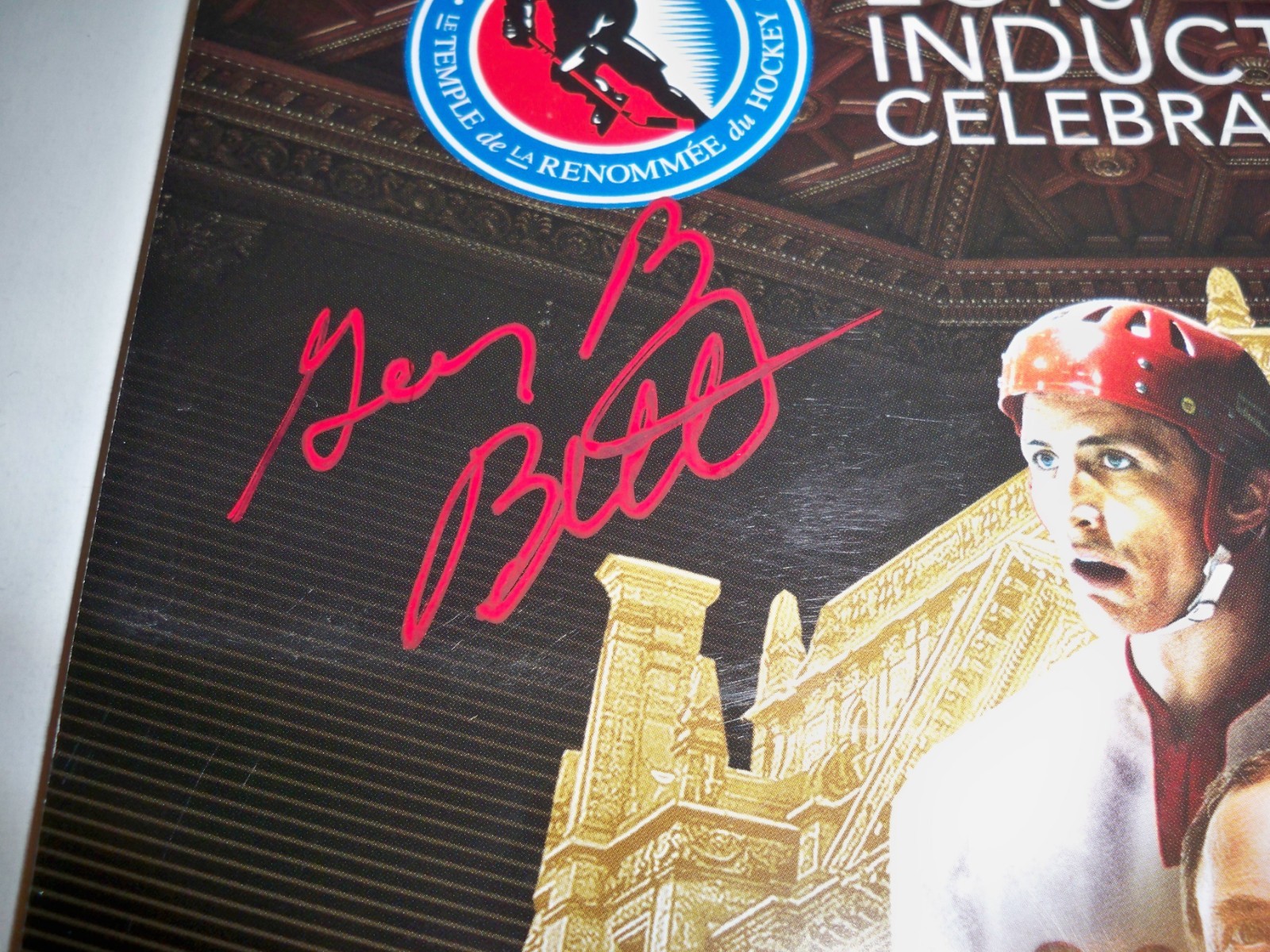 2018 Hockey Hall of Fame Calander Signed by Gary Bettman and Jayna Hefford