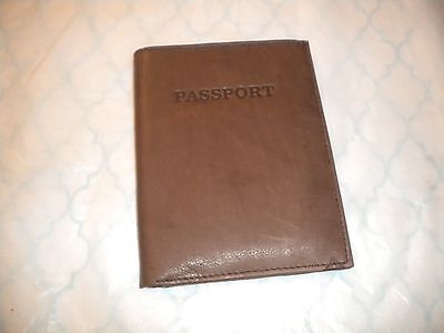 genuine leather passport bifold big large tall