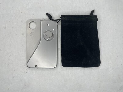 RARE Spyderco Spydercard /Steel /AUS-6 /CS01P /Discontinued NEW