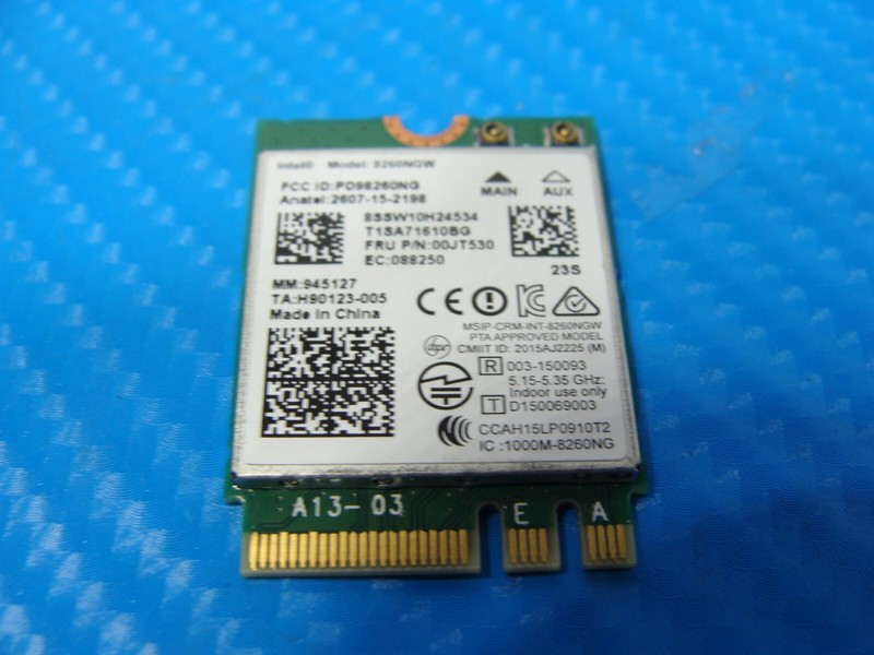 Lenovo ThinkPad X1 Carbon 4th Gen 14" Genuine Wireless WiFi Card 00JT530 8260NGW