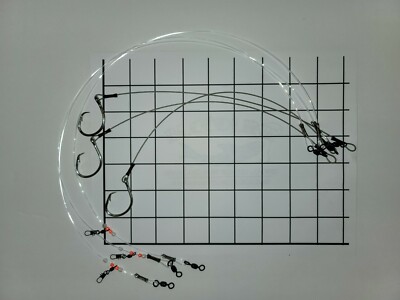 3 pack bloodlinetackle  3 ft 150/175lbs shark surf fishing leaders w 12/0 hook.