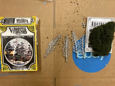 Woodland Scenics HO Trackside Scene TK20 4 Columnar Pine 4-1/2 1992 Open Box
