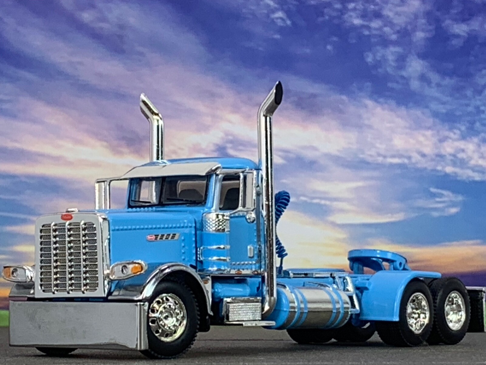 1/64 DCP BABY BLUE PRIDE & CLASS PETERBILT 389 DAY CAB | eBay
