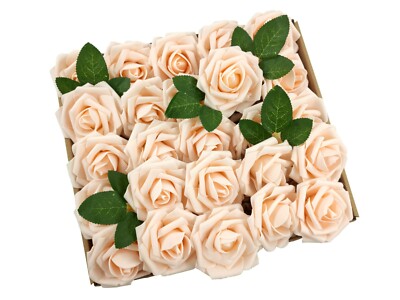 US 25/50pcs Royal Blue Foam Roses Decoration DIY for Wedding Party Baby Shower