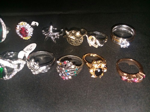 Lot Of 18 Ladies Cocktail Rings~NEW~Various Sizes & Styles  FREE SHIPPING