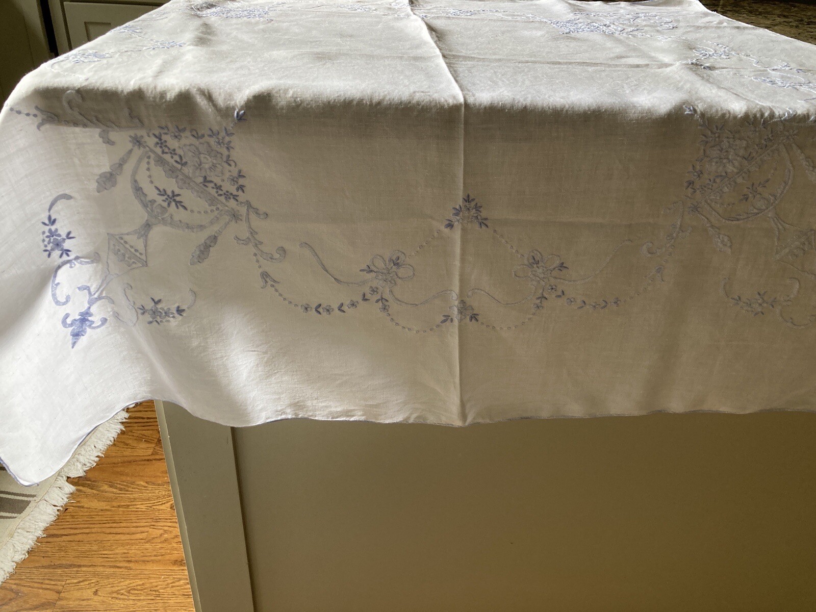 トップス Vintage embroidery tablecloth shirts Upcycled Vintage Tablecloth Shirt