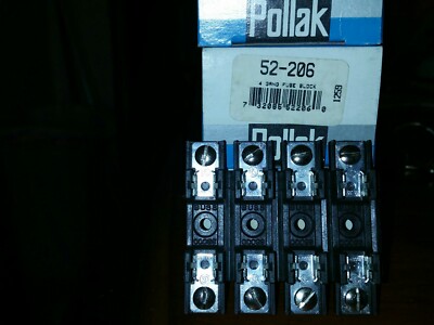 POLLAK 52-206 WAS-1002A4 FUSE BLOCK