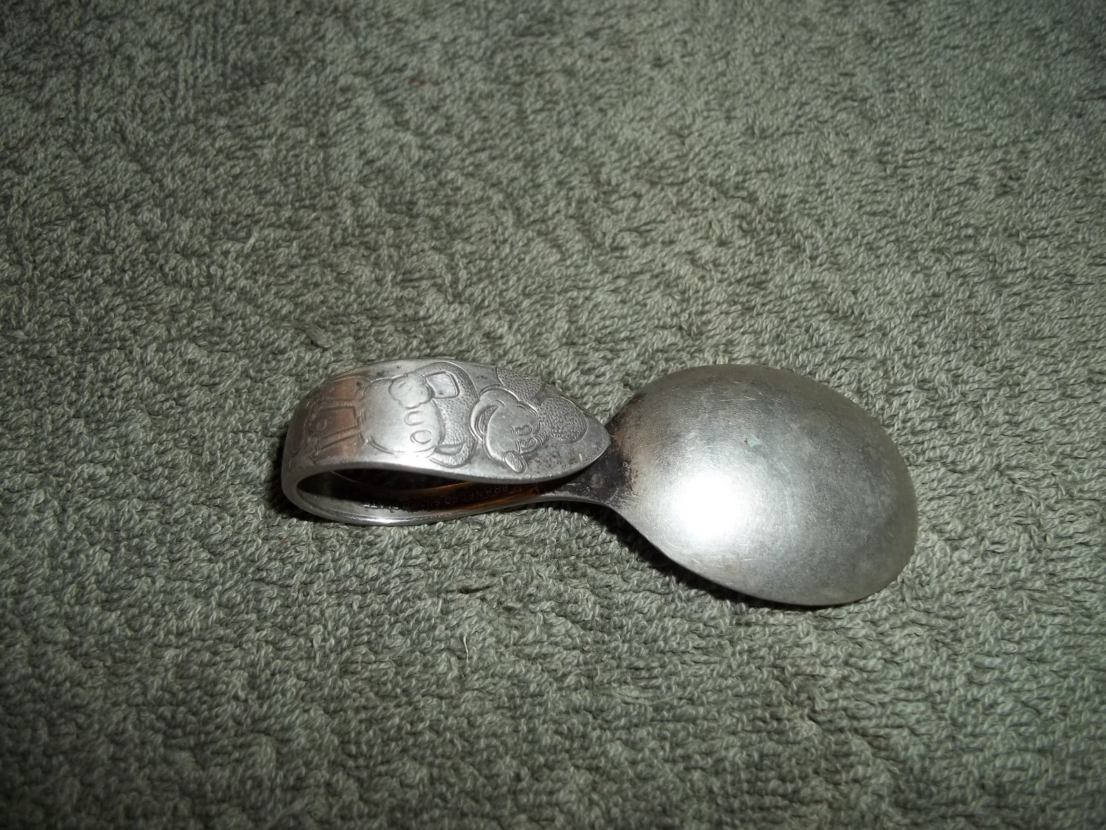 VINTAGE Branford MICKEY MOUSE SILVER PLATED SPOON