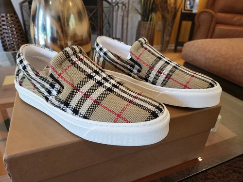 【関税込み】BURBERRY Check sneakers Burberry Check sneakers in beige - Burberry | Mytheresa