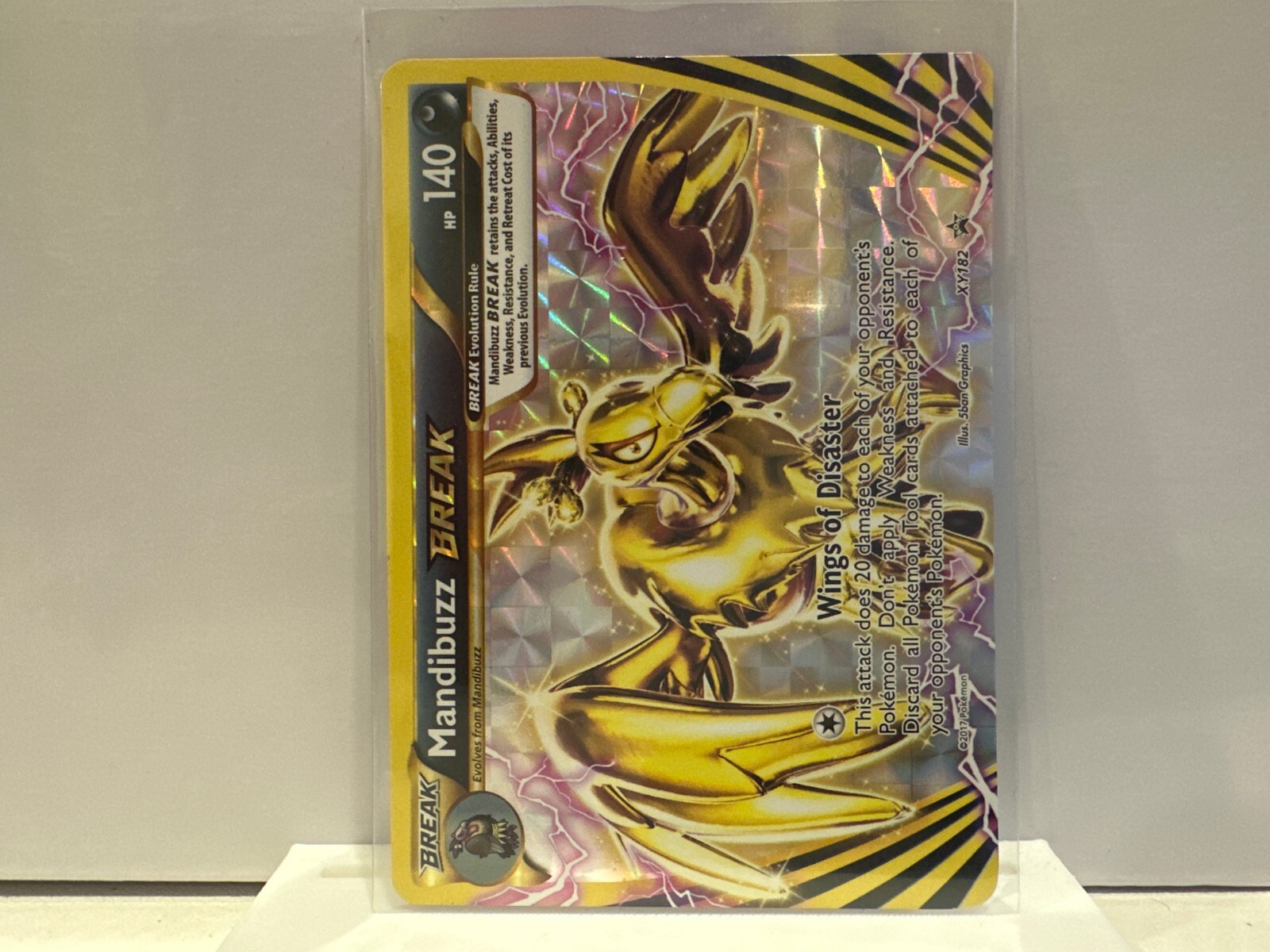 Mandibuzz BREAK - XY182 Black Star Promo- Break Holo Rare Mandibuzz BREAK - XY182 Black Star Promo- Break Holo Rare