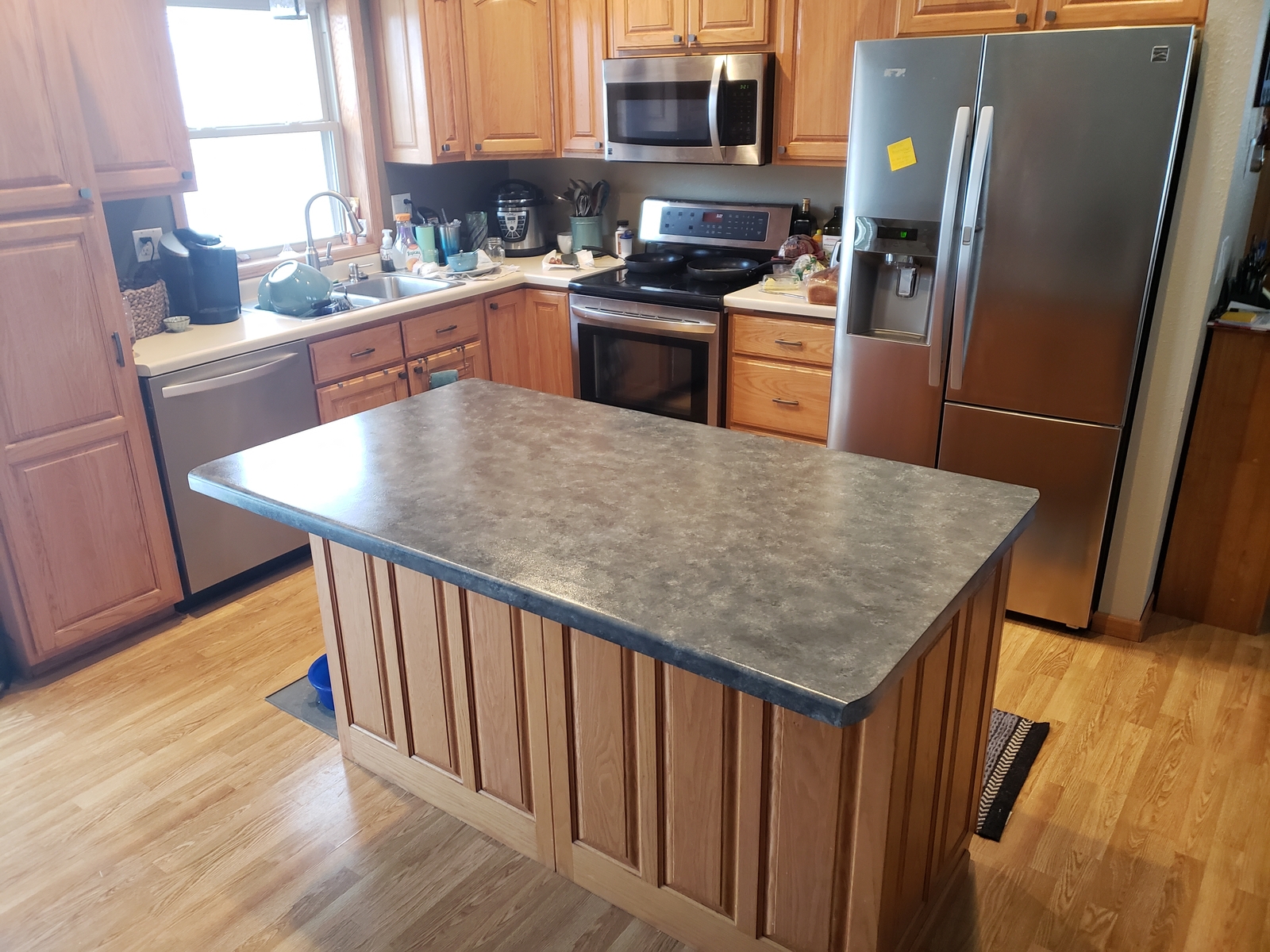 Giani High-Gloss Granite Slate Countertop Paint Kit Clear Gray Kitchen Cabinet 891056001512 | eBay