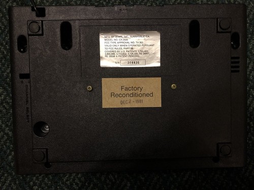 Atari 2600 Vcs Console Factory Reconditioned Sunnyvale 6 Switch 100% Cib Rare