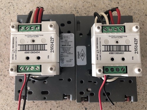 Lot Of 2x EST Edwards SIGA-270 Fire Alarm Addressable Pull Station Used
