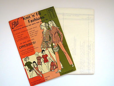 1970 Knit N Fit Fashions Pattern by Else of California Uncut Sweaters Pattern
