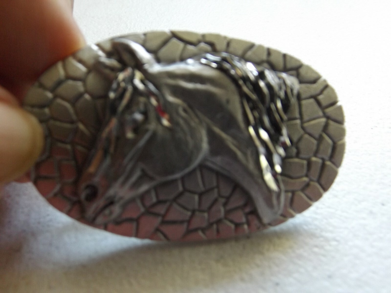 Western Horse Head, Pewter Tone, Money Clip, NEW