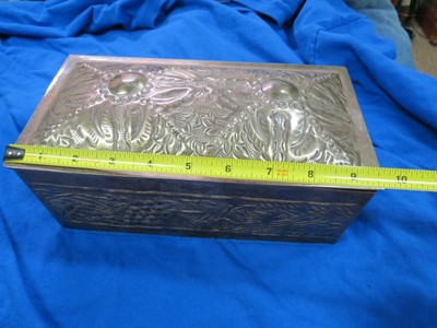 Lovely Hand Tooled Trinket/Jewelry Box